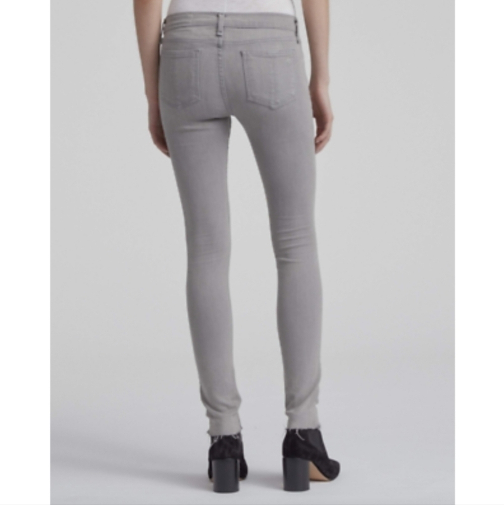 Rag & Bone Gray Raw Hem Ankle Skinny Jeans - Picture 3 of 15